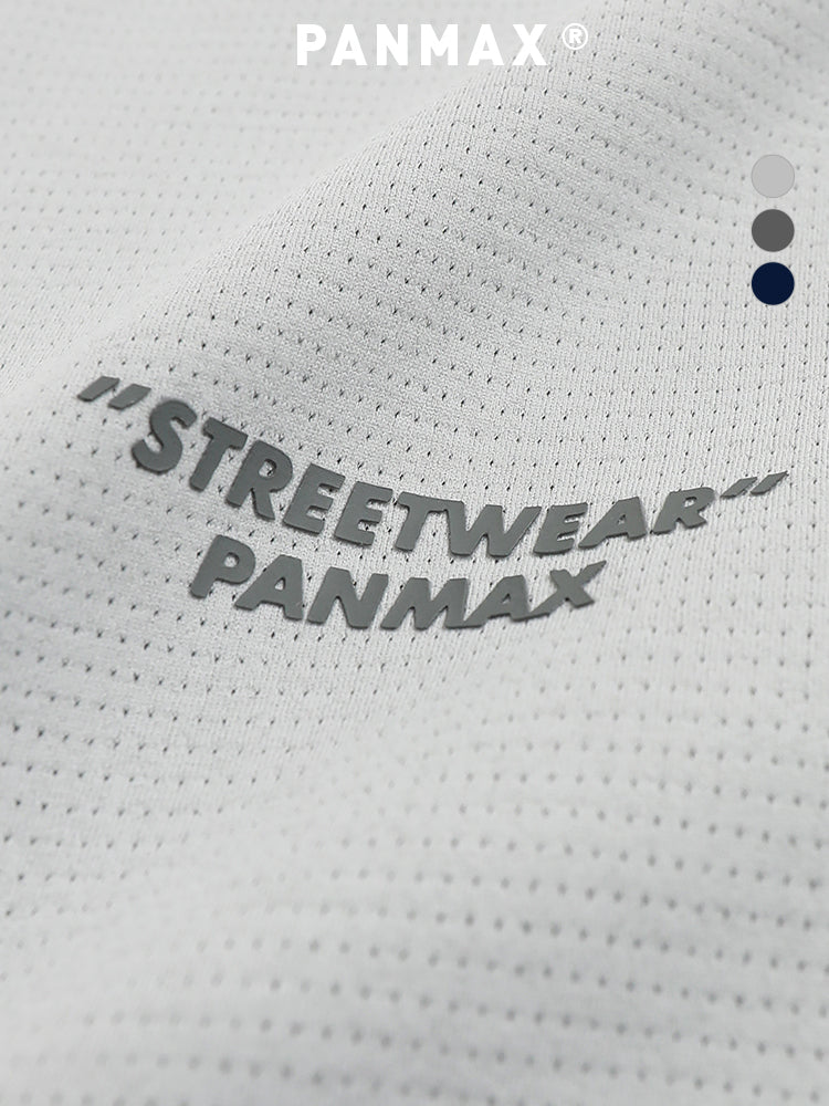 PANMAX Contrasting Color Bright Line Moisture Absorption Quick Drying Tee