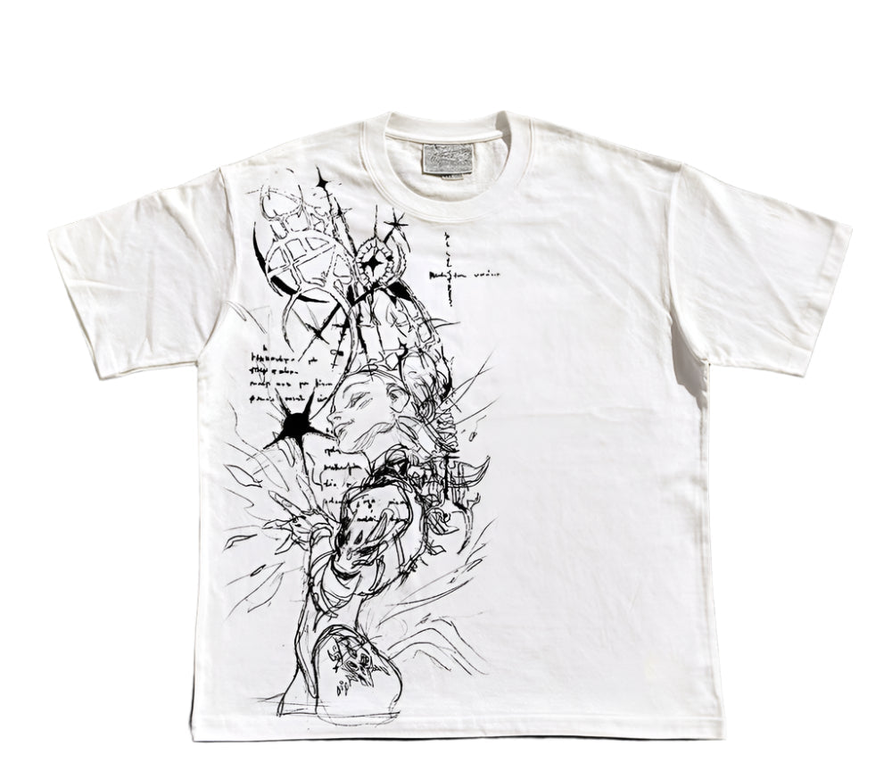 Wang Youbing Studio! Ink Anime 220g 100% Cotton Tee