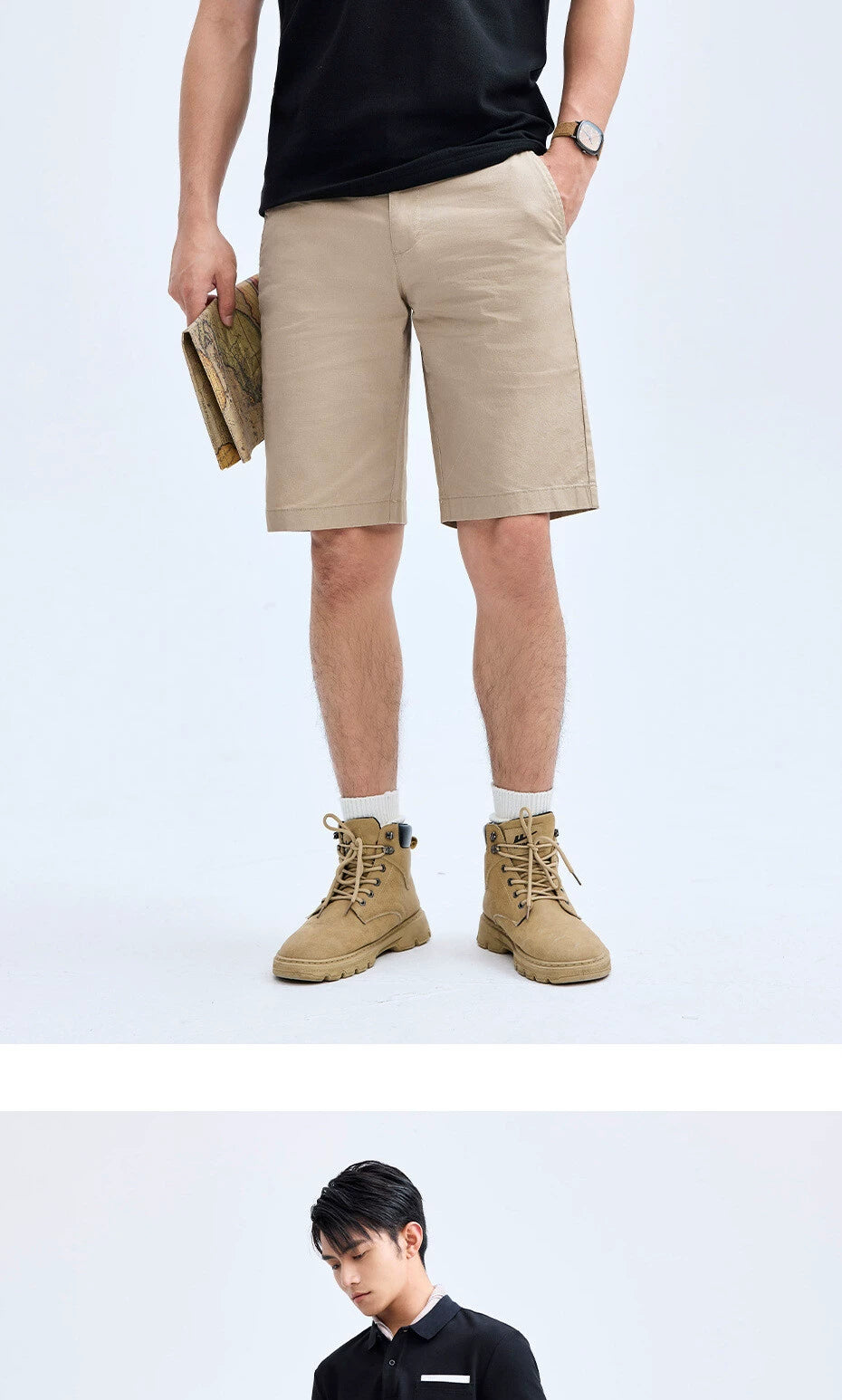 Giordano Versatile Mid-rise Thin Five-point Pants