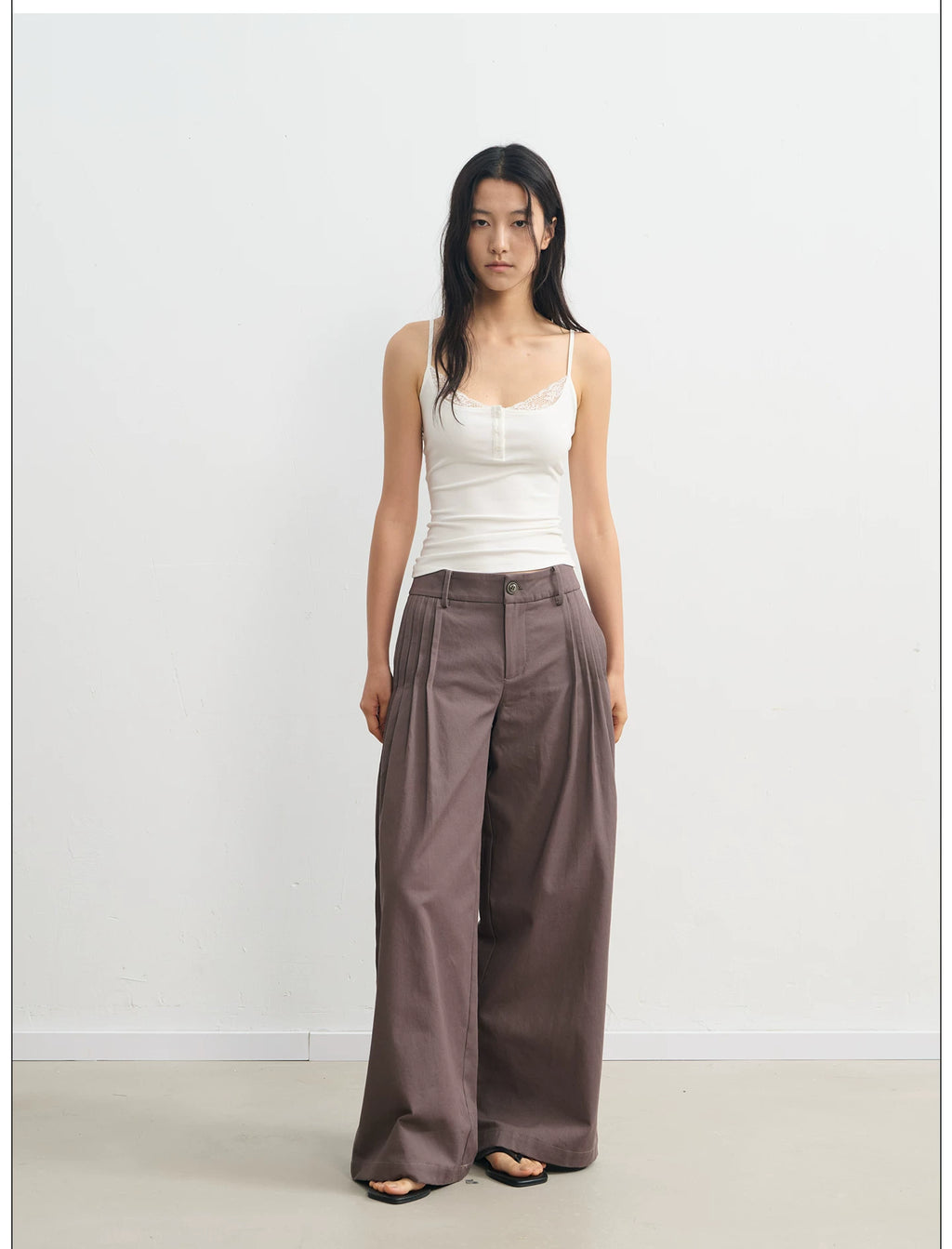 LINY LIBERTY Vintage Wide-leg Slacks