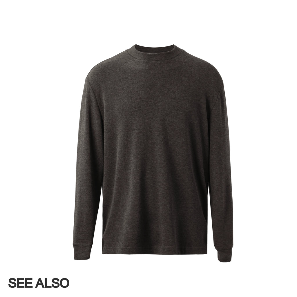 SEEALSO "row wind bulky velvet" 320g keel autumn and winter warm long-sleeved delicate soft bottoming shirt 007