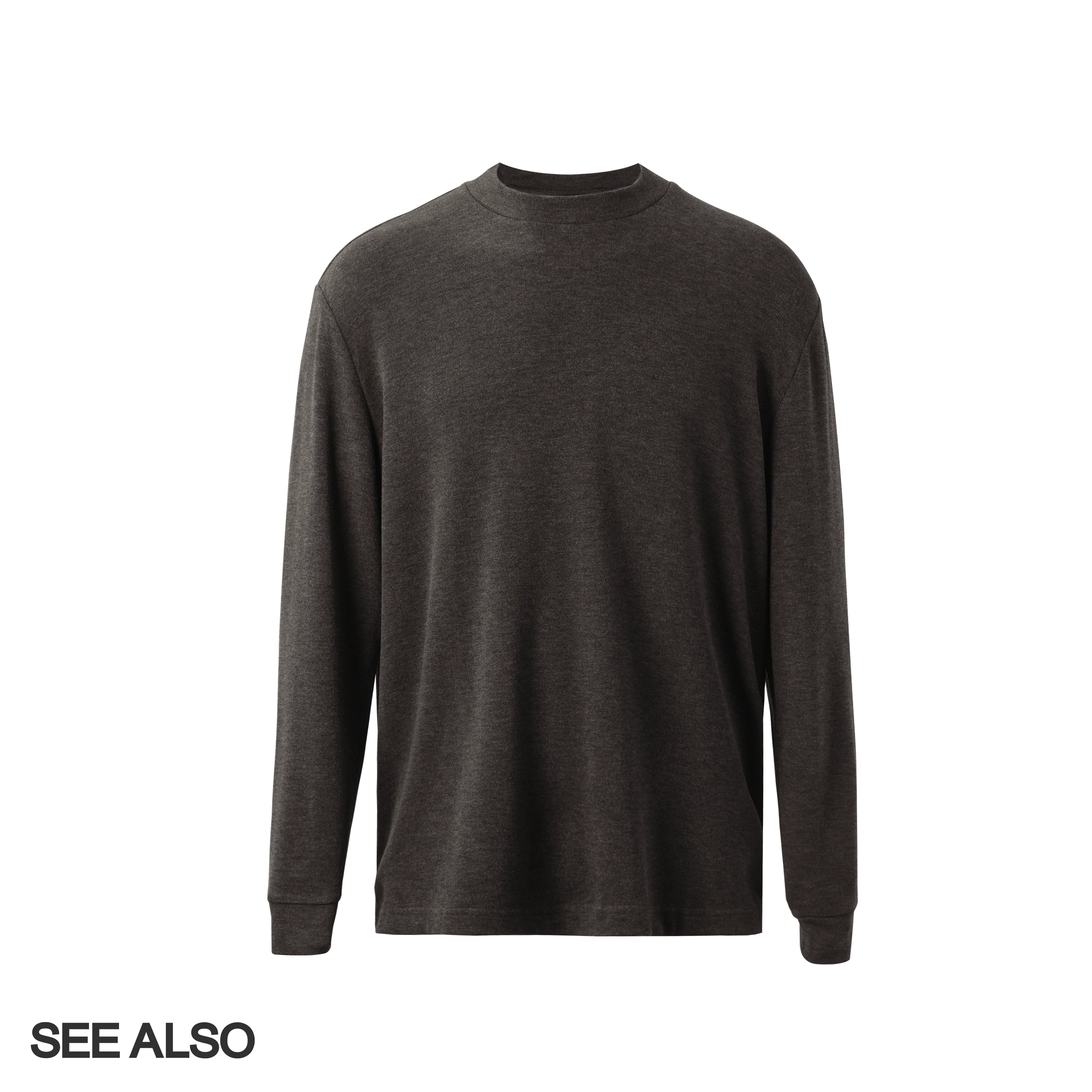SEEALSO "row wind bulky velvet" 320g keel autumn and winter warm long-sleeved delicate soft bottoming shirt 007