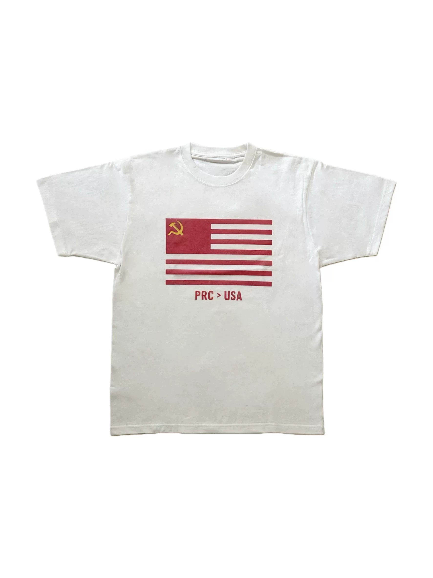 EREBUS Flag Slogan Print Casual Tee
