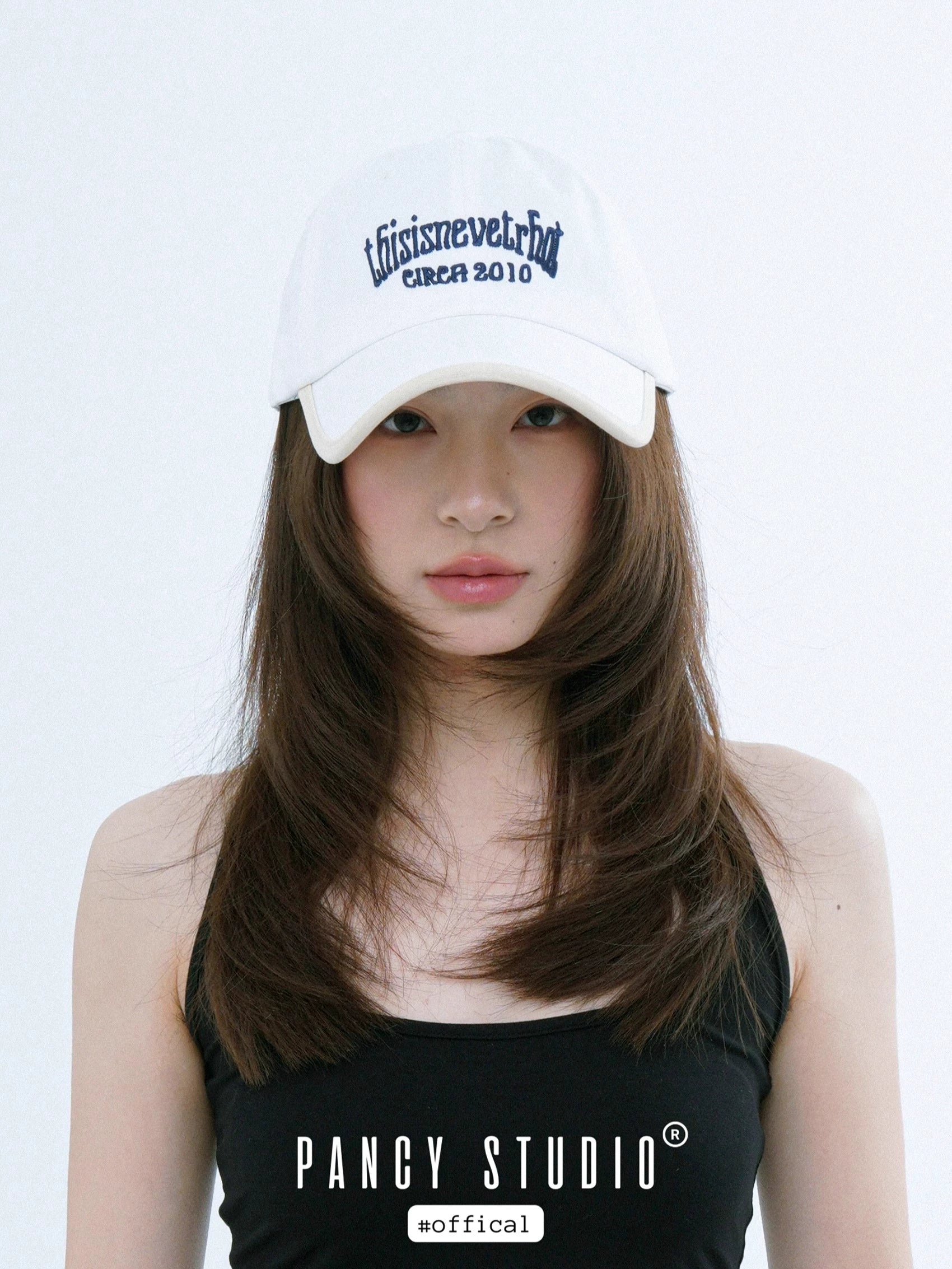 PANCY Vintage Embroidered Alphabet Baseball Cap girl