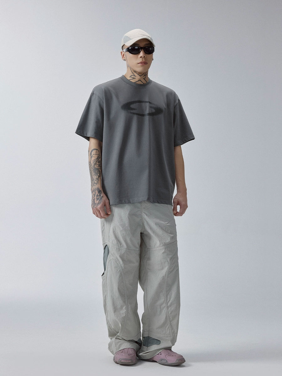 F2CE Basic Logo Printing Loose Retro Tee