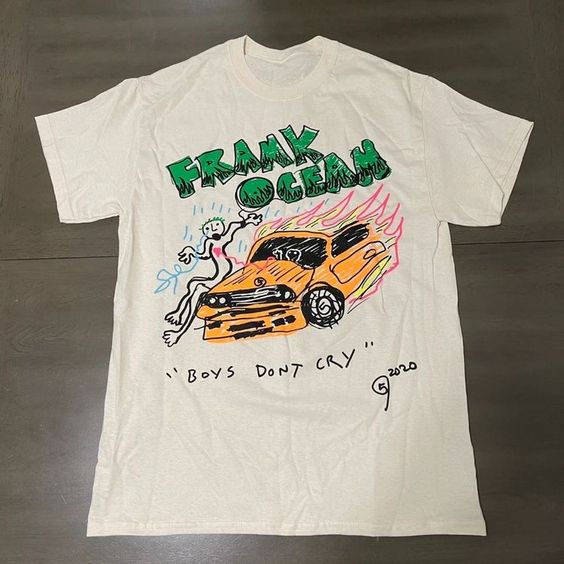 Wang Youbing Studio! FRANK OCEAN 260g 100% Cotton Tee