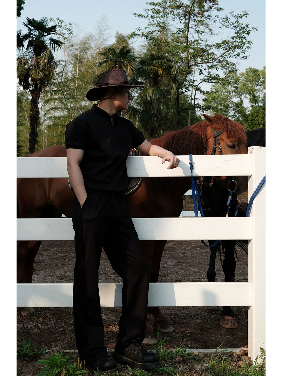 GTAL Cool Breathable Sports Drawstring Straight Sweatpants