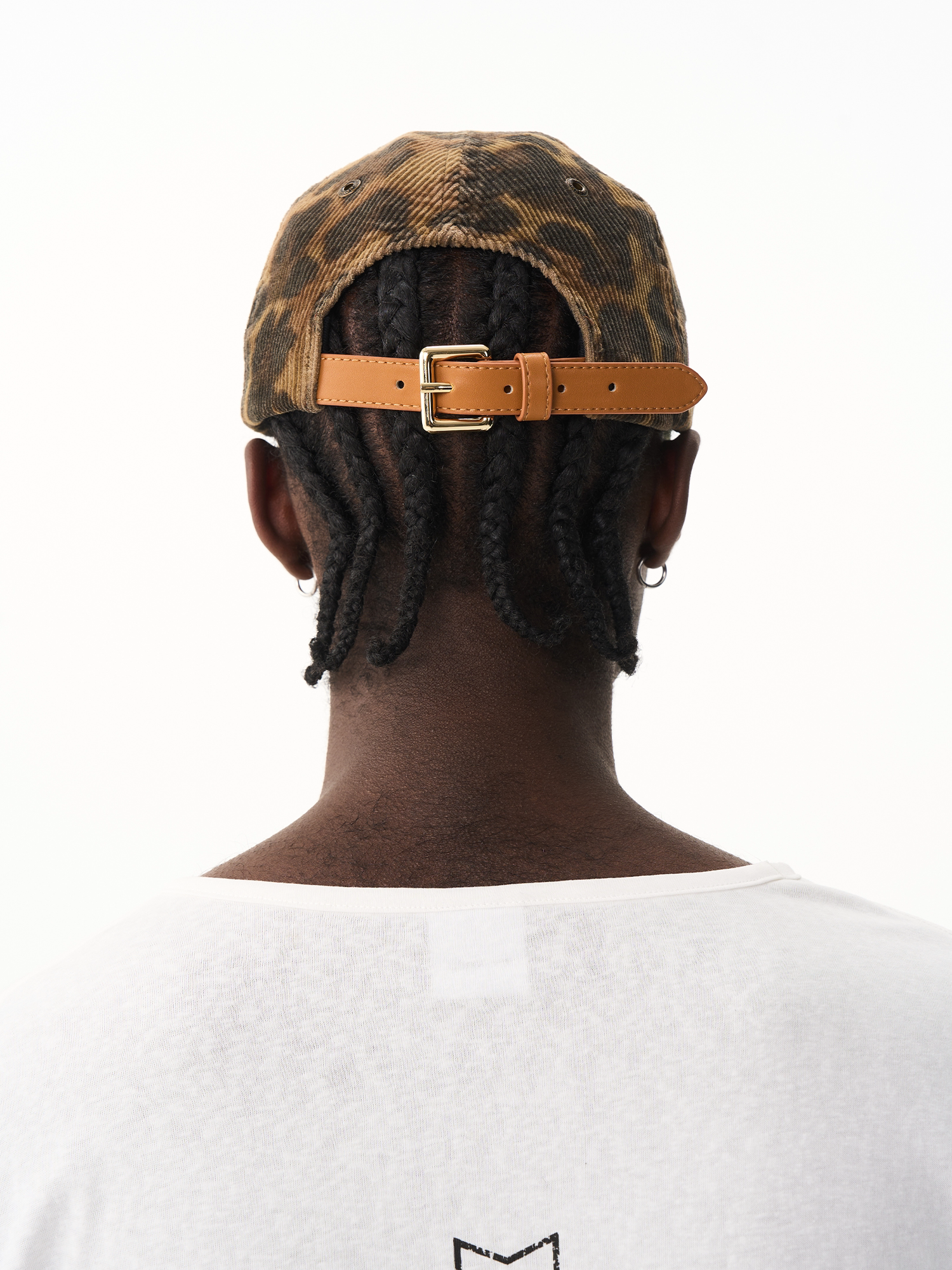 BLINDNOPLAN Camouflage Leopard Print Burr Stitching Cap