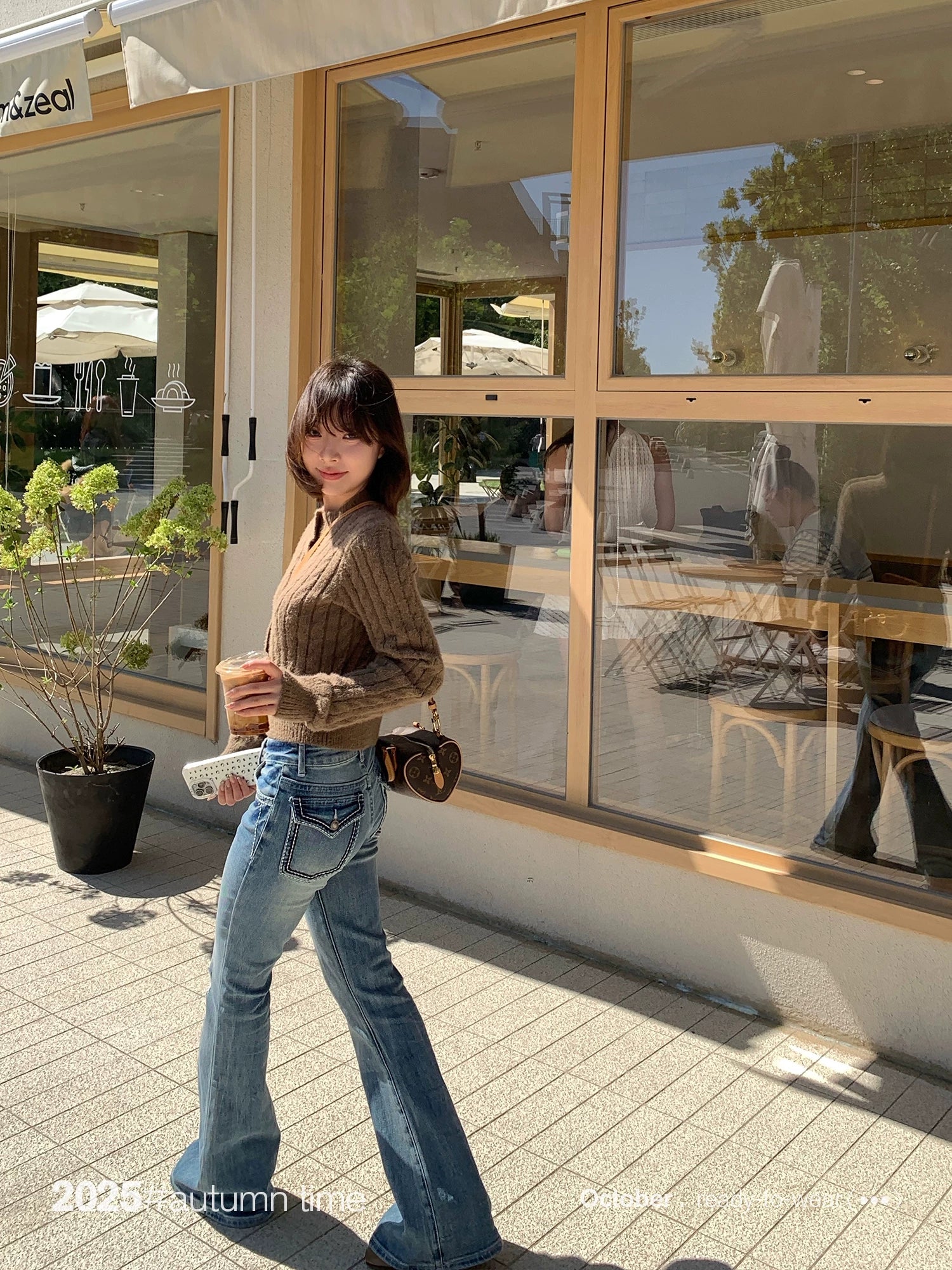 SUNONEONE Low-rise Old Retro Micro-pull Jeans