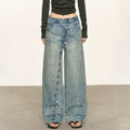 Anna Aneae Design Slanted Placket Multi-button Jeans