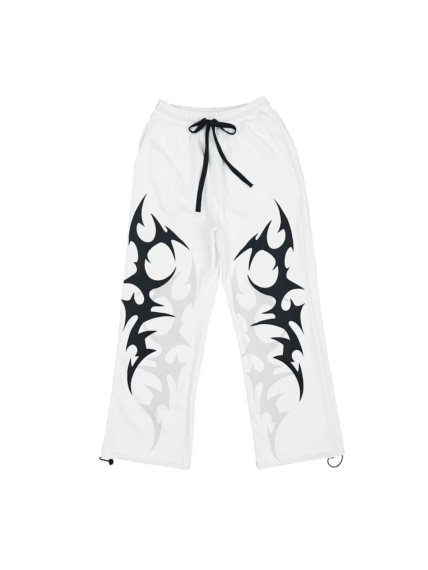 Wetbody Loose Middle Waist Straight Casual Sweatpants