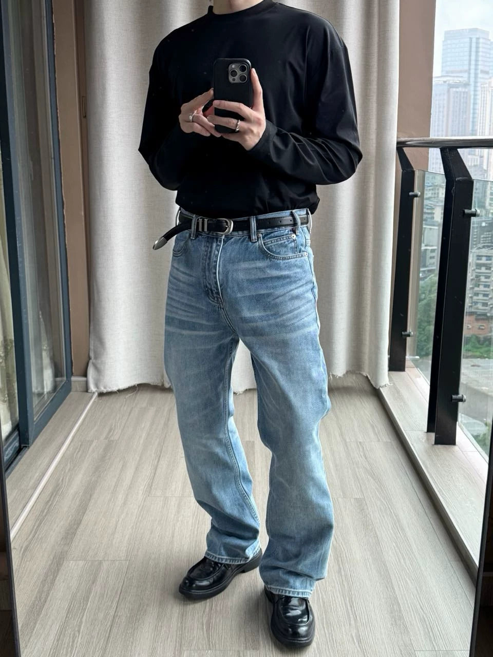 AMBSOM Vintage Pull Jeans