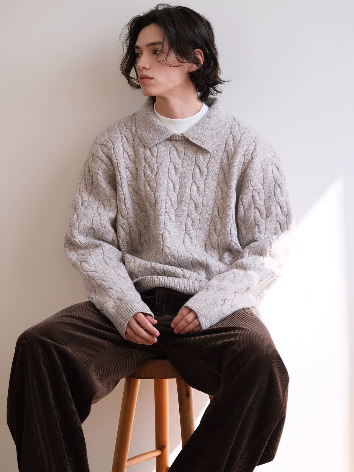 CARPEM Anti-pilling Fake Two-piece Twist Sweater