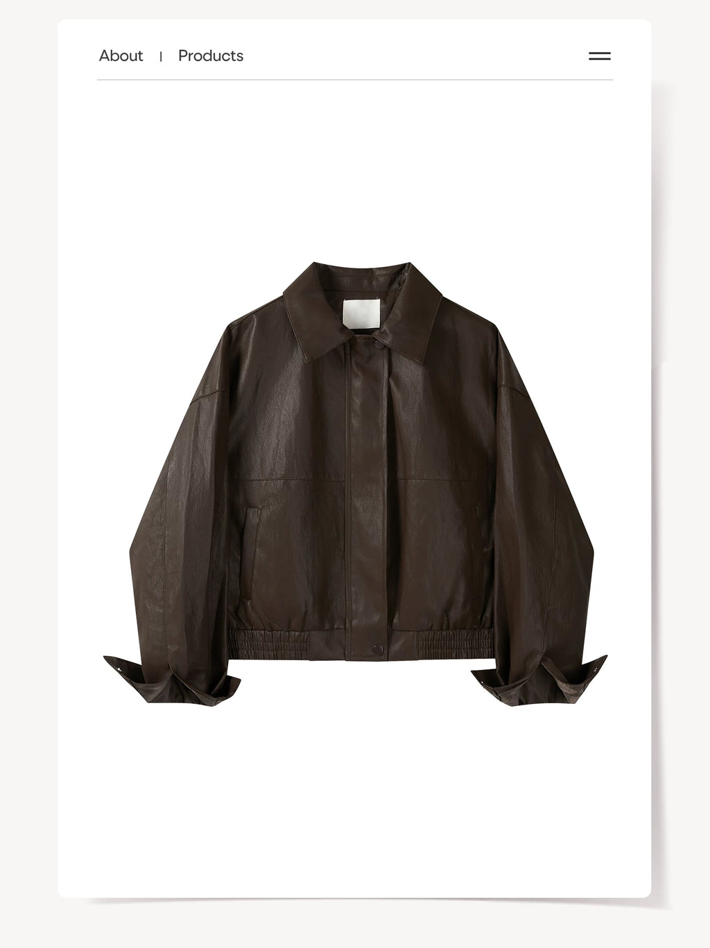 Cantonstory Fashion Loose Motorcycle Lapel Jacket