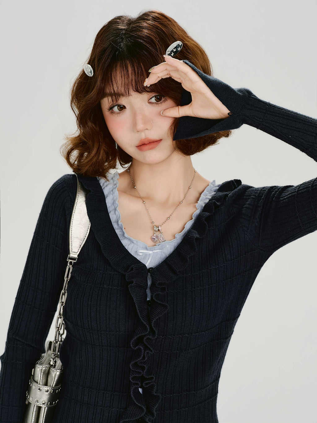 Girlyhalo Casual Versatile Knitted Cardigan