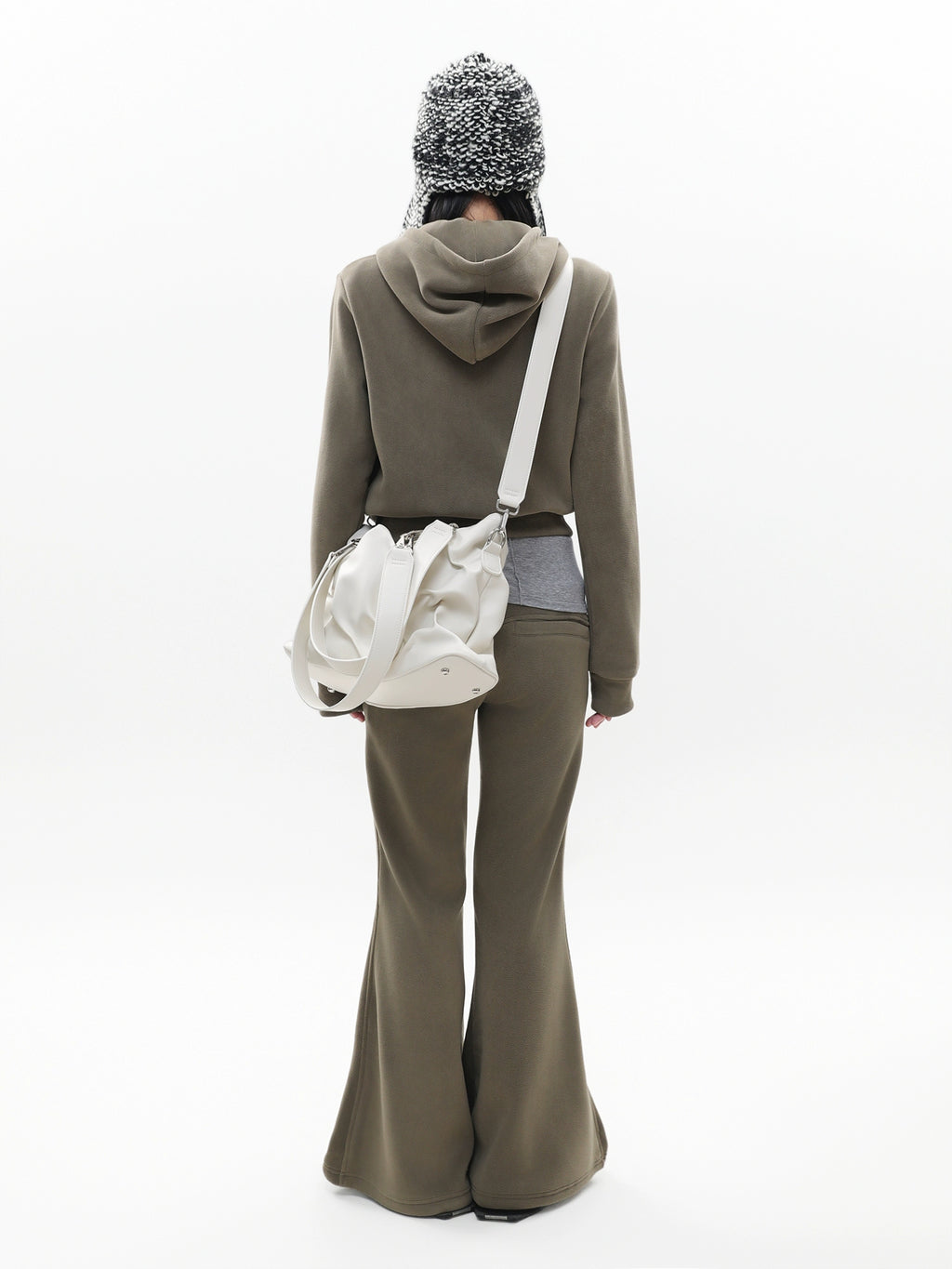 JANDRESS Pleated Large Capacity Shoulder Messenger Bag