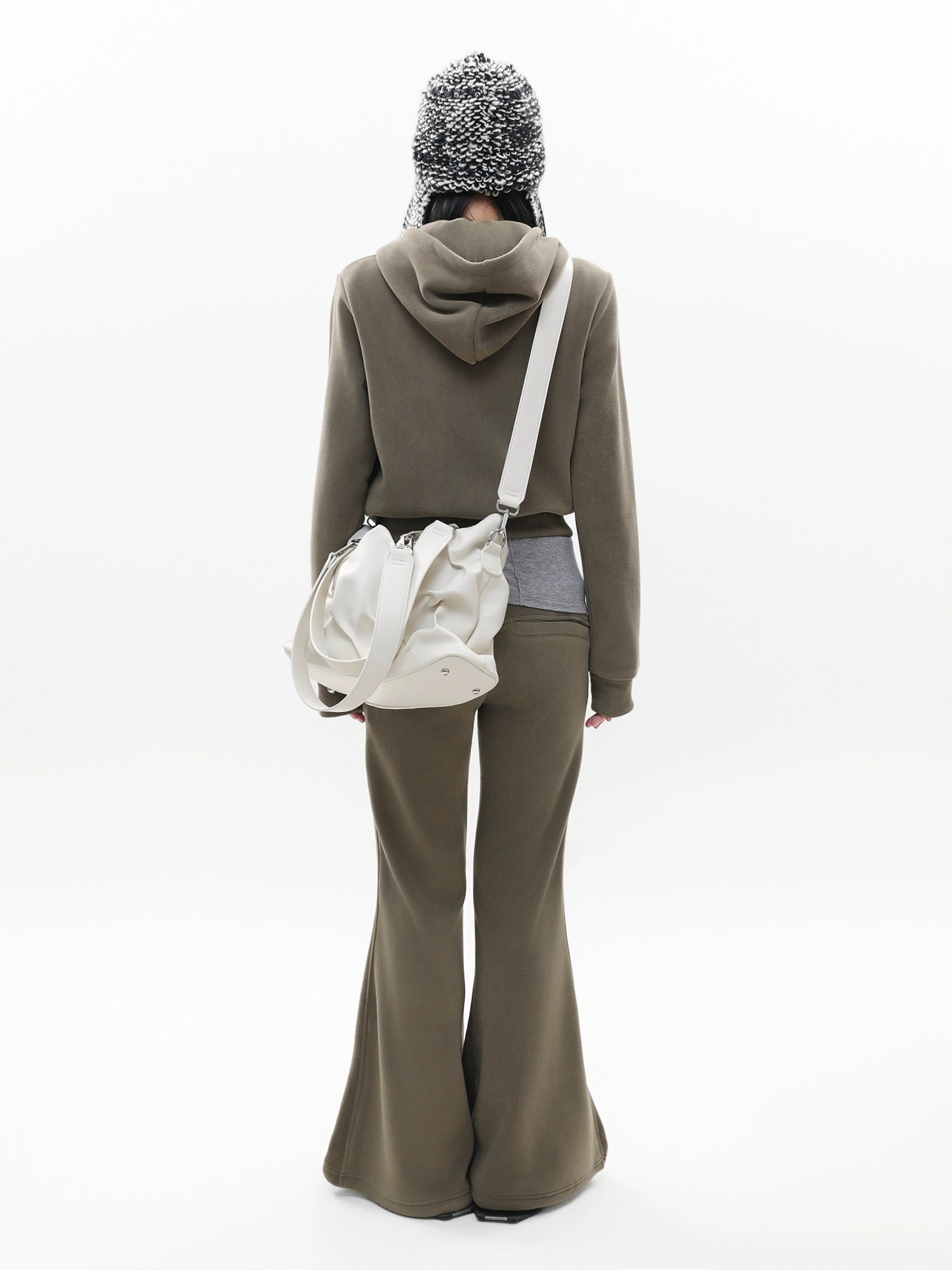 JANDRESS Pleated Large Capacity Shoulder Messenger Bag