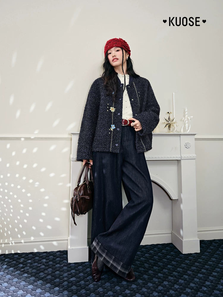 KUOSE Loose Hairy Short Jacket