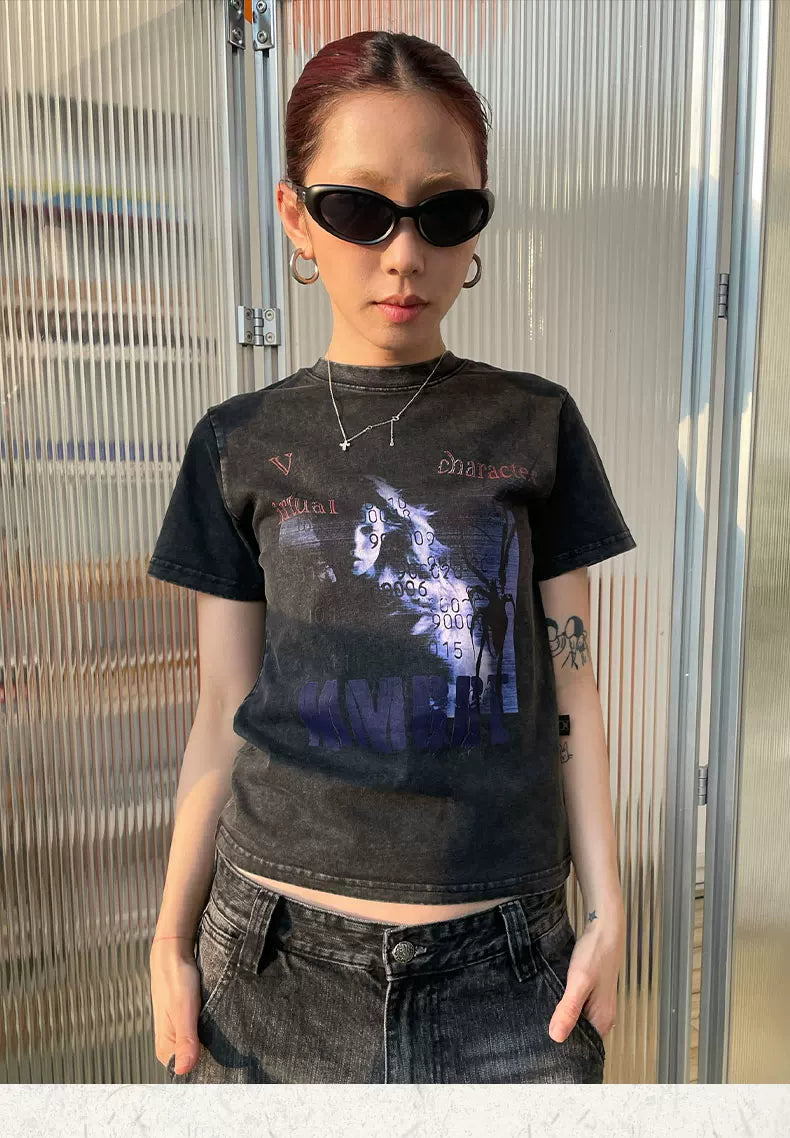 MMBBT Portrait Print Front Shoulder Tee
