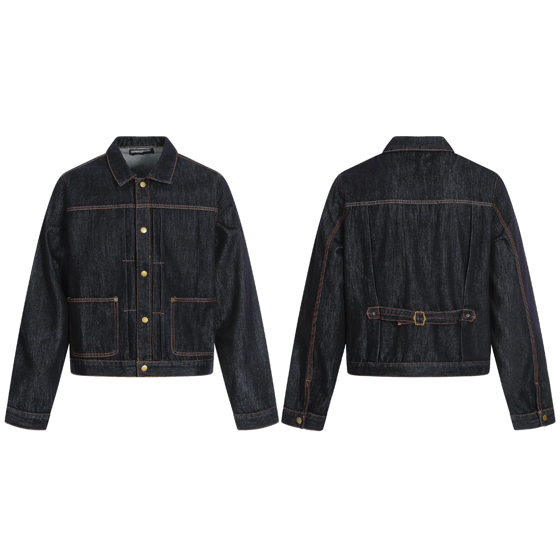 11KN Vintage Denim Lapel Jacket