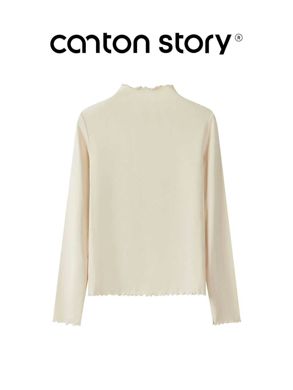 Cantonstory Shoulder Casual Versatile Bottom Shirt