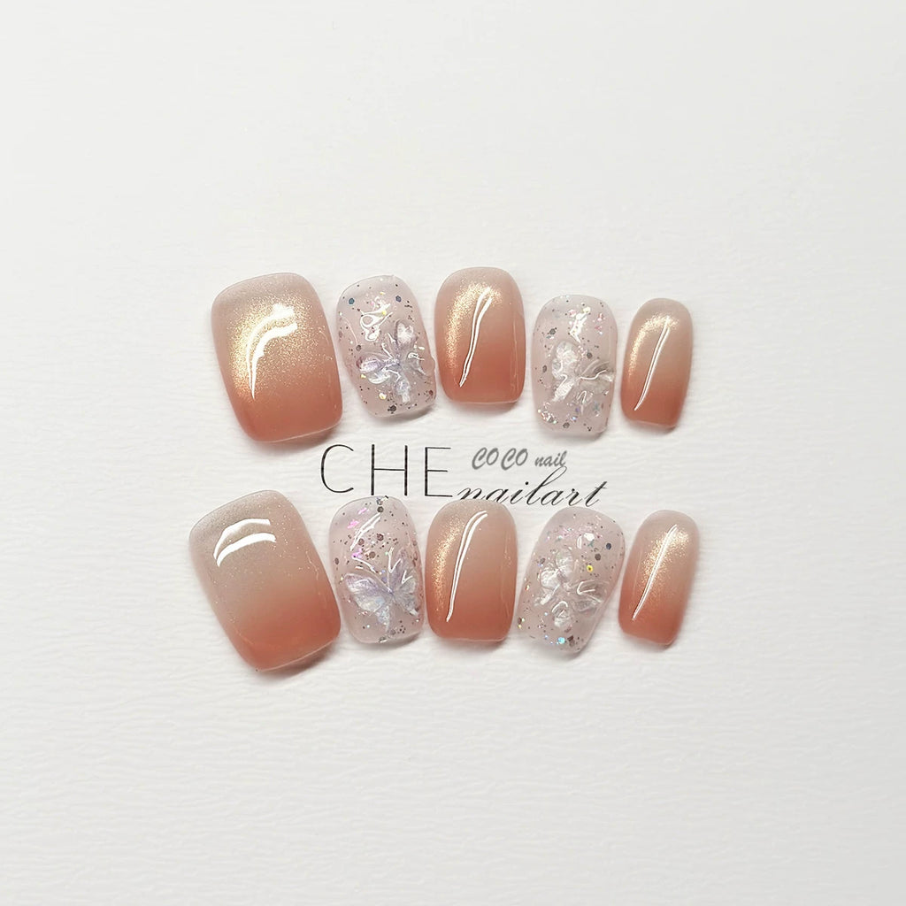 CoCo Embroidery Flower Handmade Manicure Wear Nail
