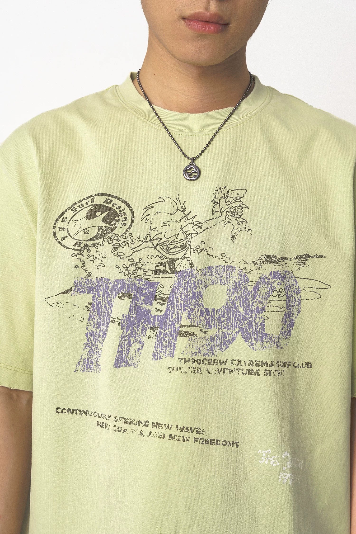 TH90 Retro Totem Print Casual Tee