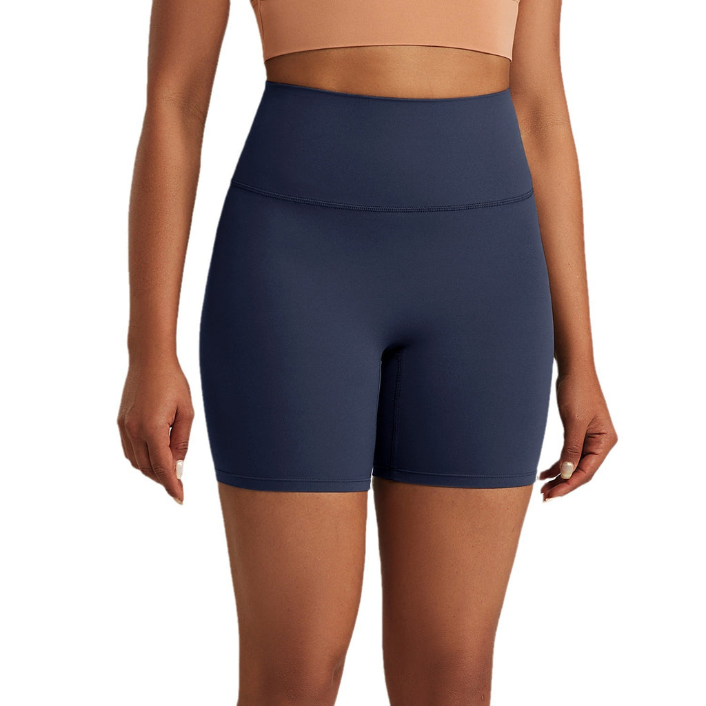 Athena Lulu Nude High Waist Elastic Tight Fitness Three-point Pants