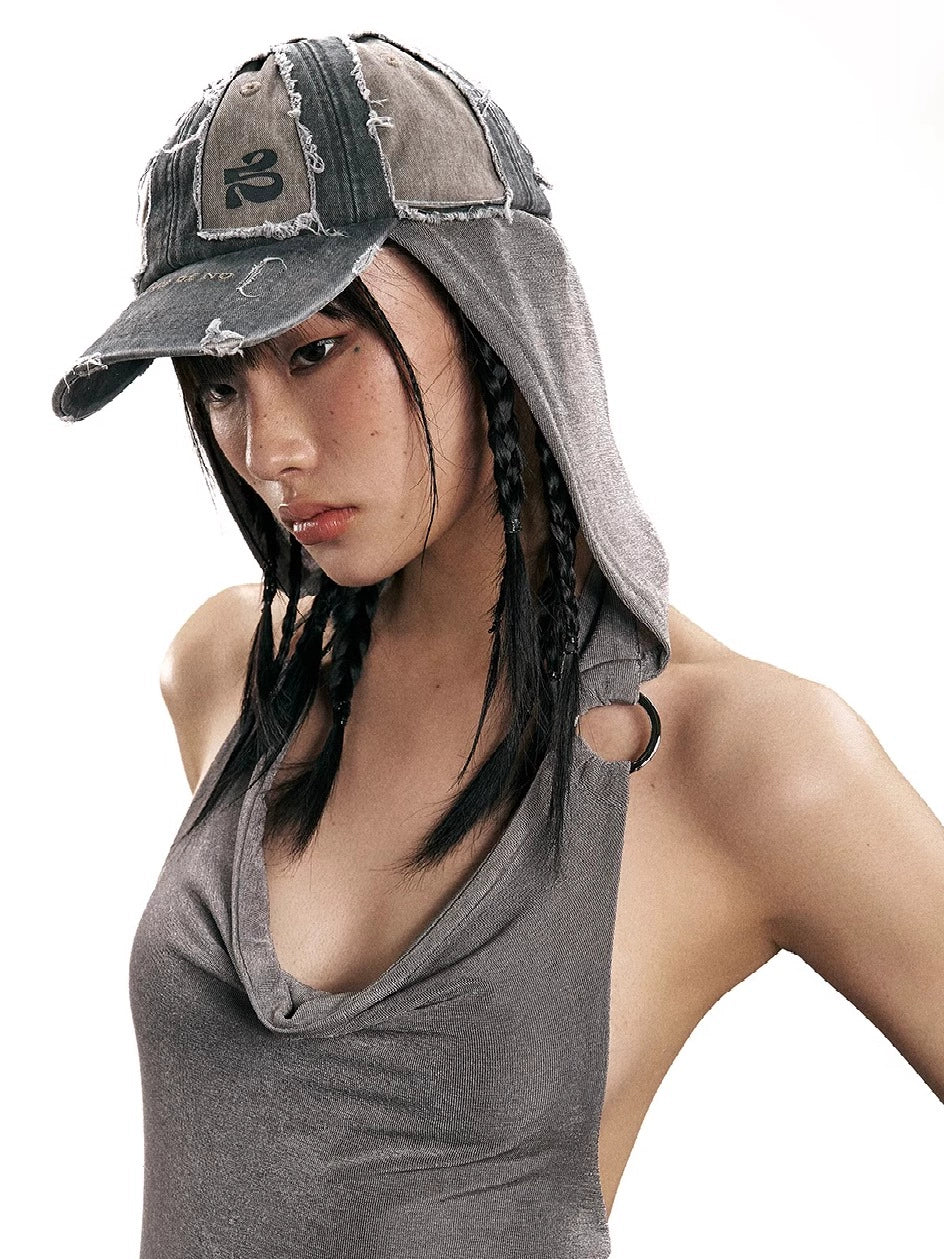 SANB Contrast Color Wash Damage Grind Heavy Industry Cap