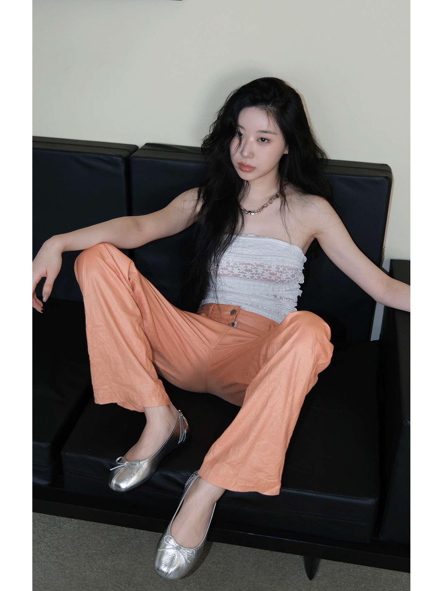 Mooreyu Split-toed Versatile Bow Shoes