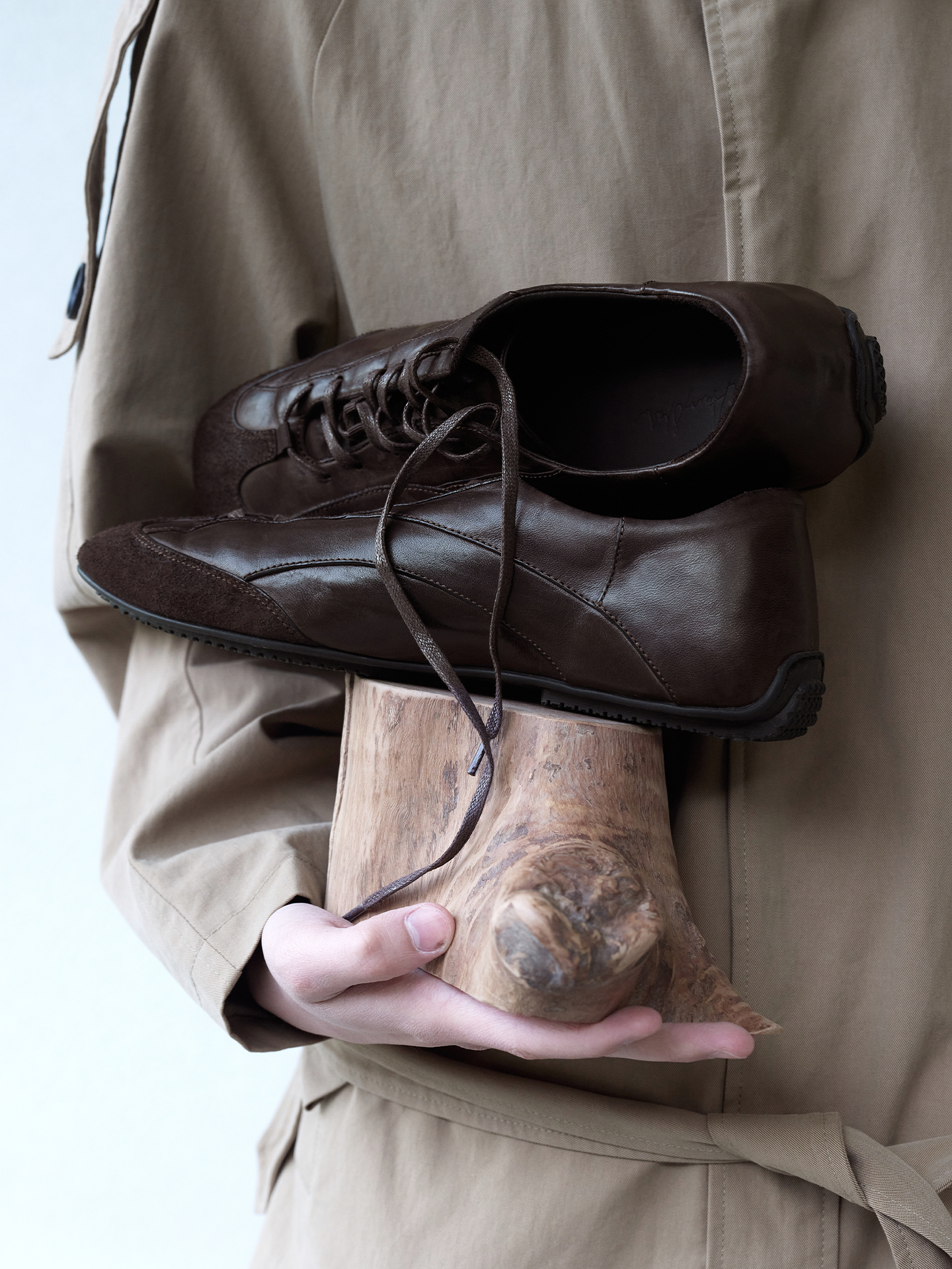 JCAESAR SHOES Washed Mapid Training Leather Shoes
