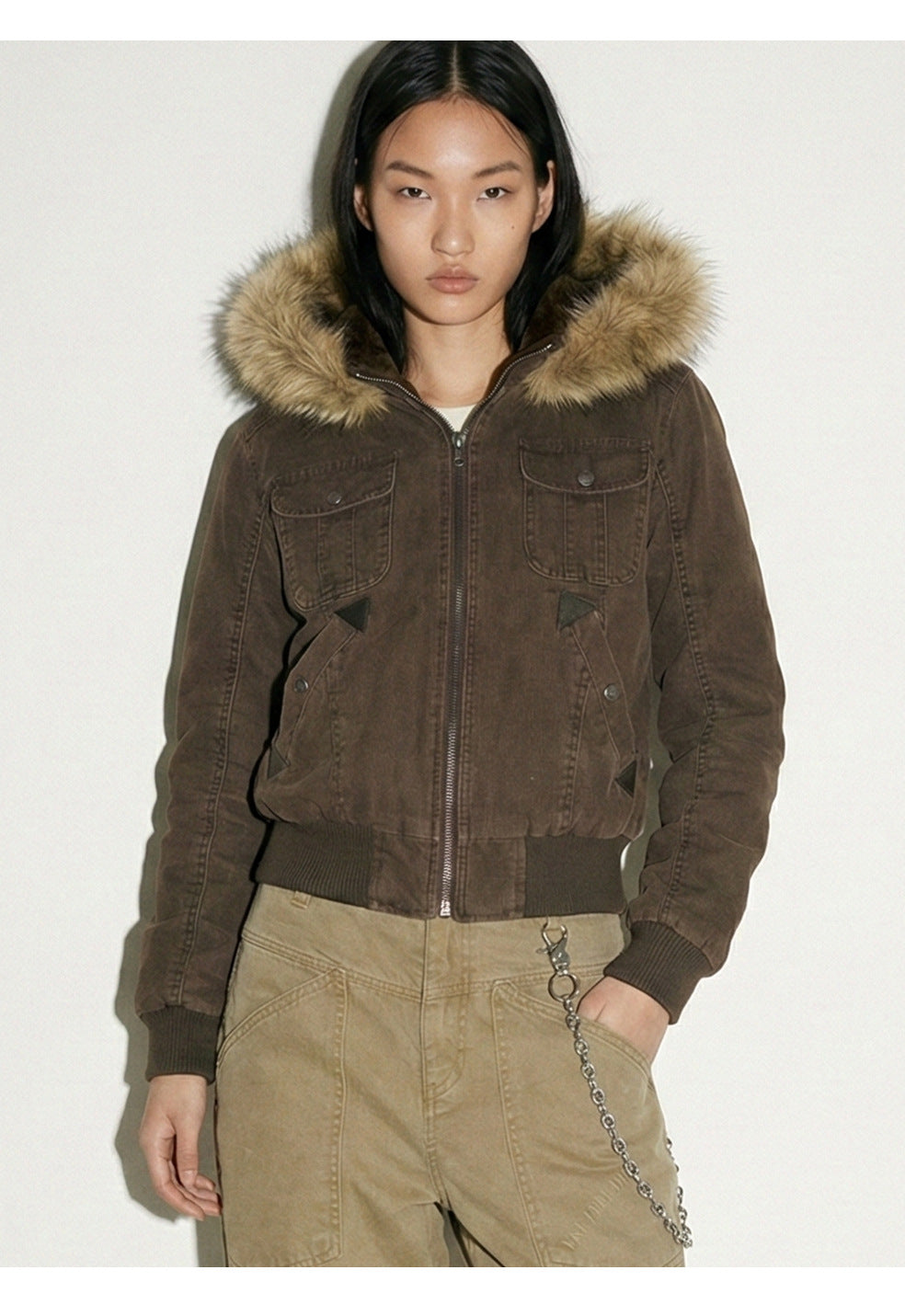 MADEEXTREME Fur Collar Tooling Jacket