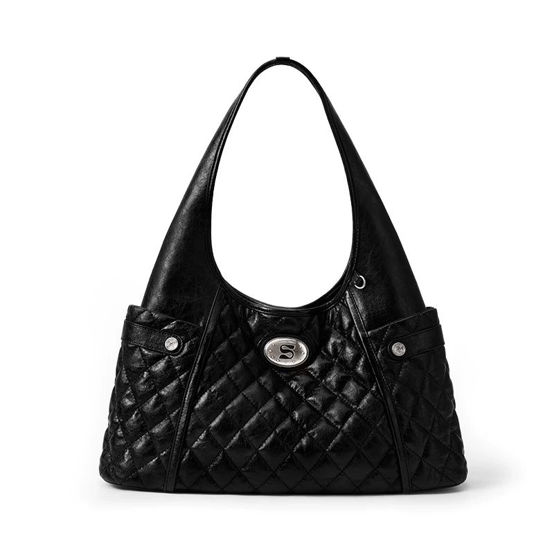 SmoSmos Large Capacity Rhombus Shoulder Underarm Bag