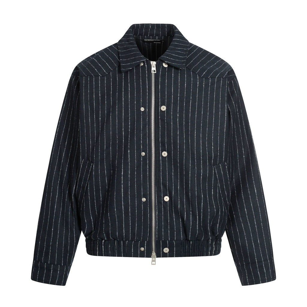 MADWITCH Vintage Simple Premium Striped Jacket
