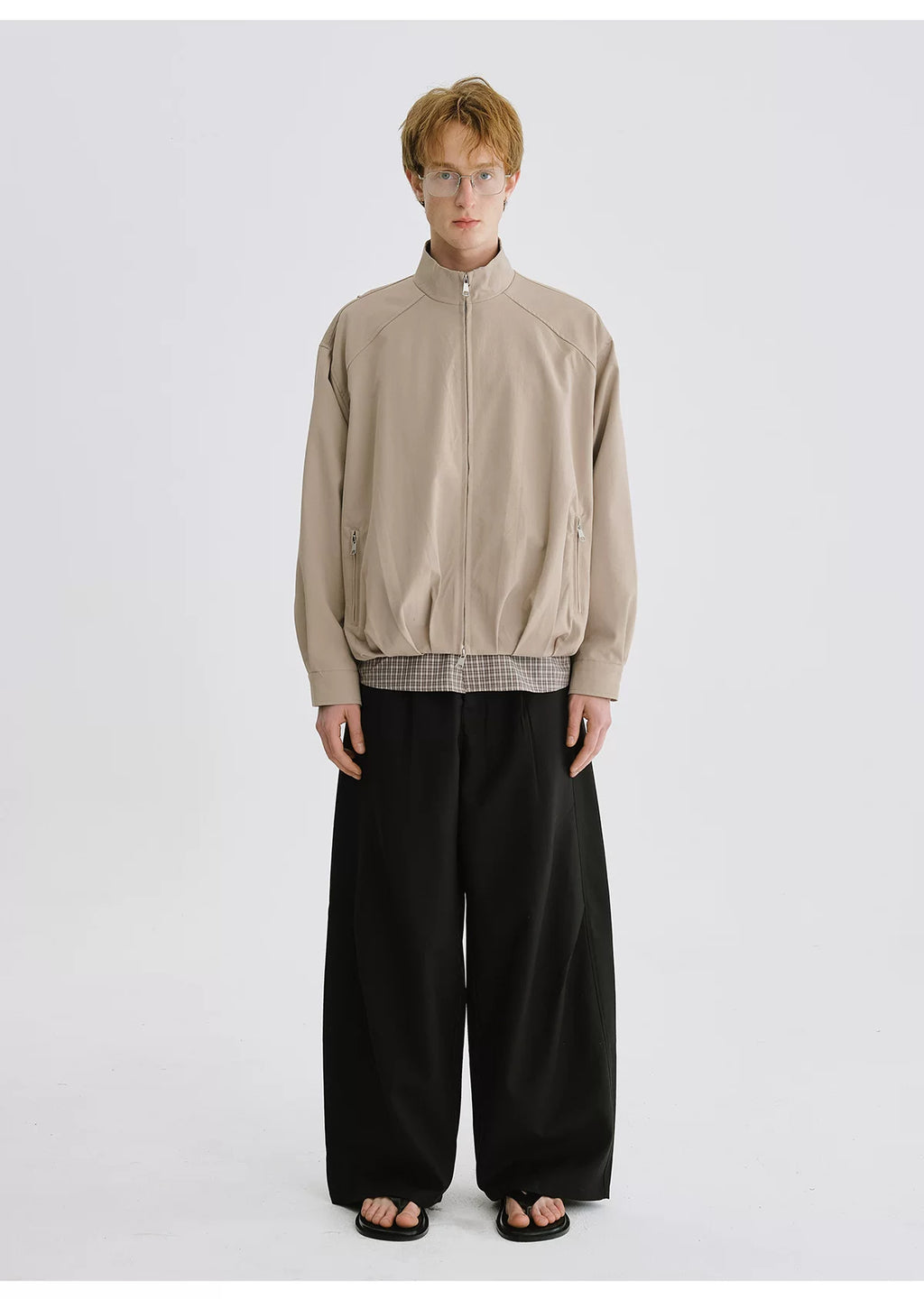LIVINGTOWN Casual Versatile Loose Straight Pants