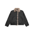 CHANYOOU Vintage Plane Button Fur Collar Jacket