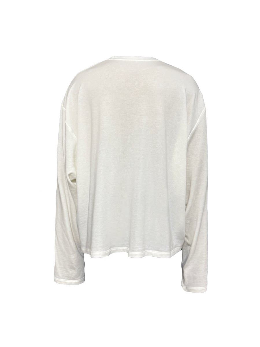 JCAESAR Casual Simple Printed Long Sleeve