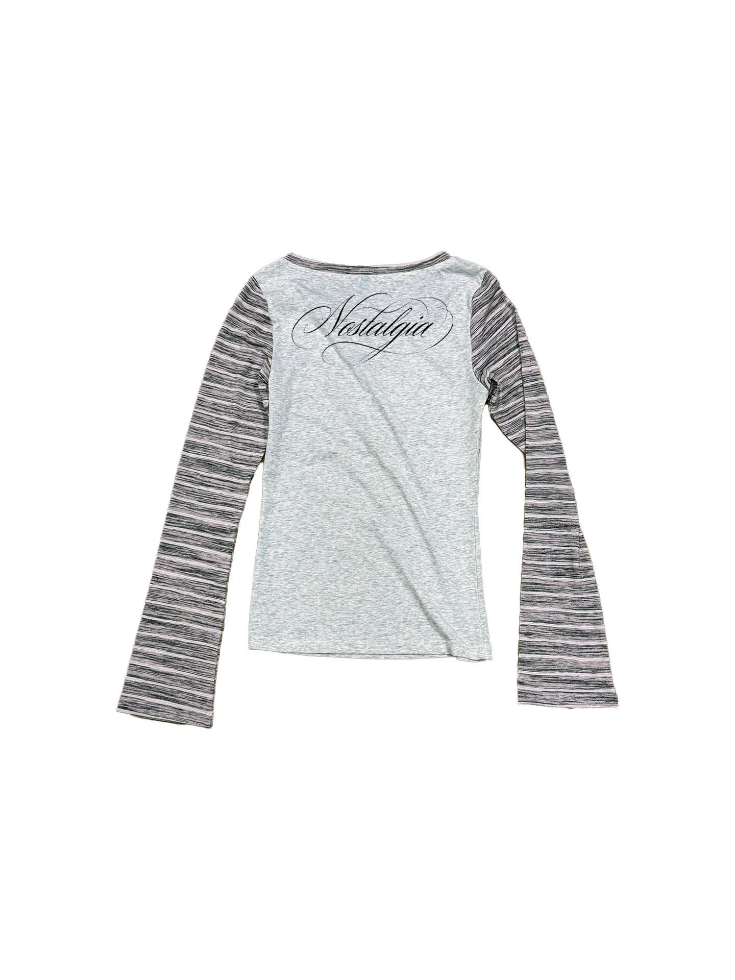 DETW Polka Dot Digital Printing Stripe Splicing Long Sleeve