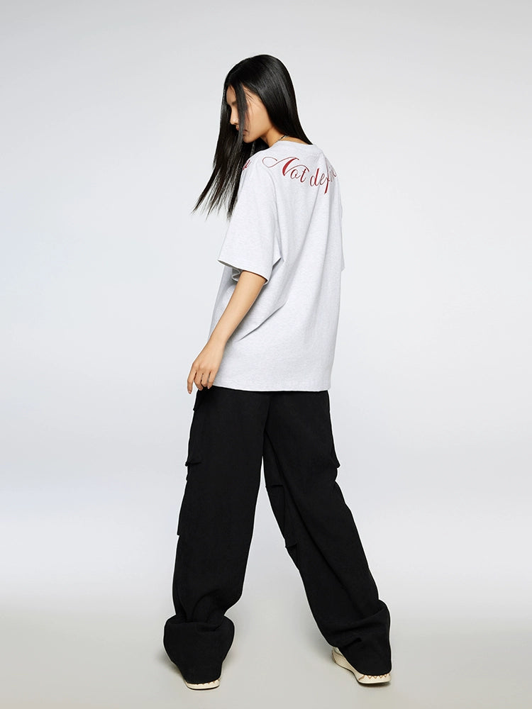 Achock Street Flower Type Print Tee