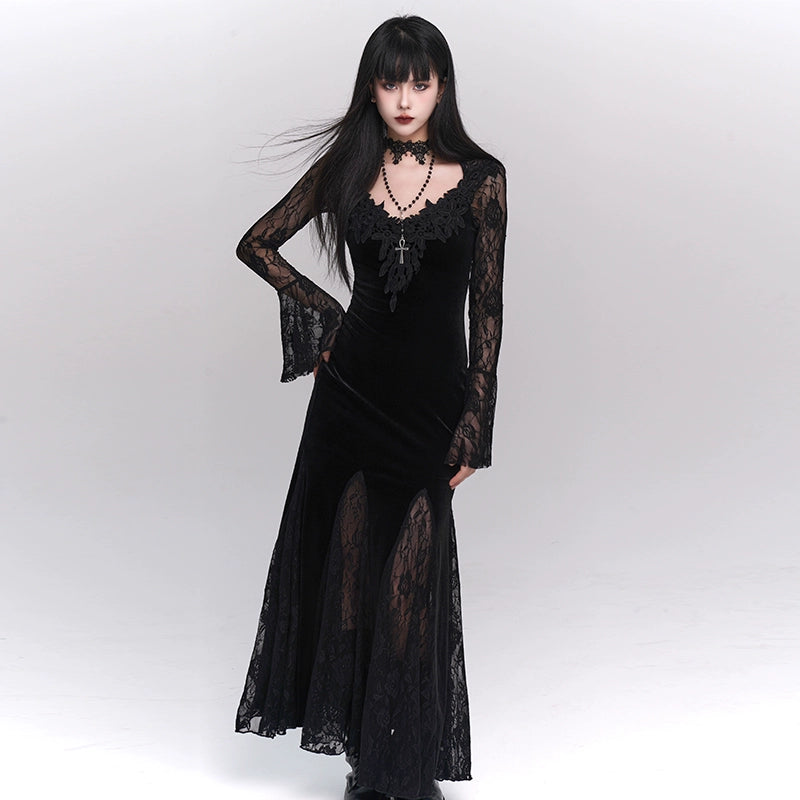 LADYGHOST Casual Gothic Dress