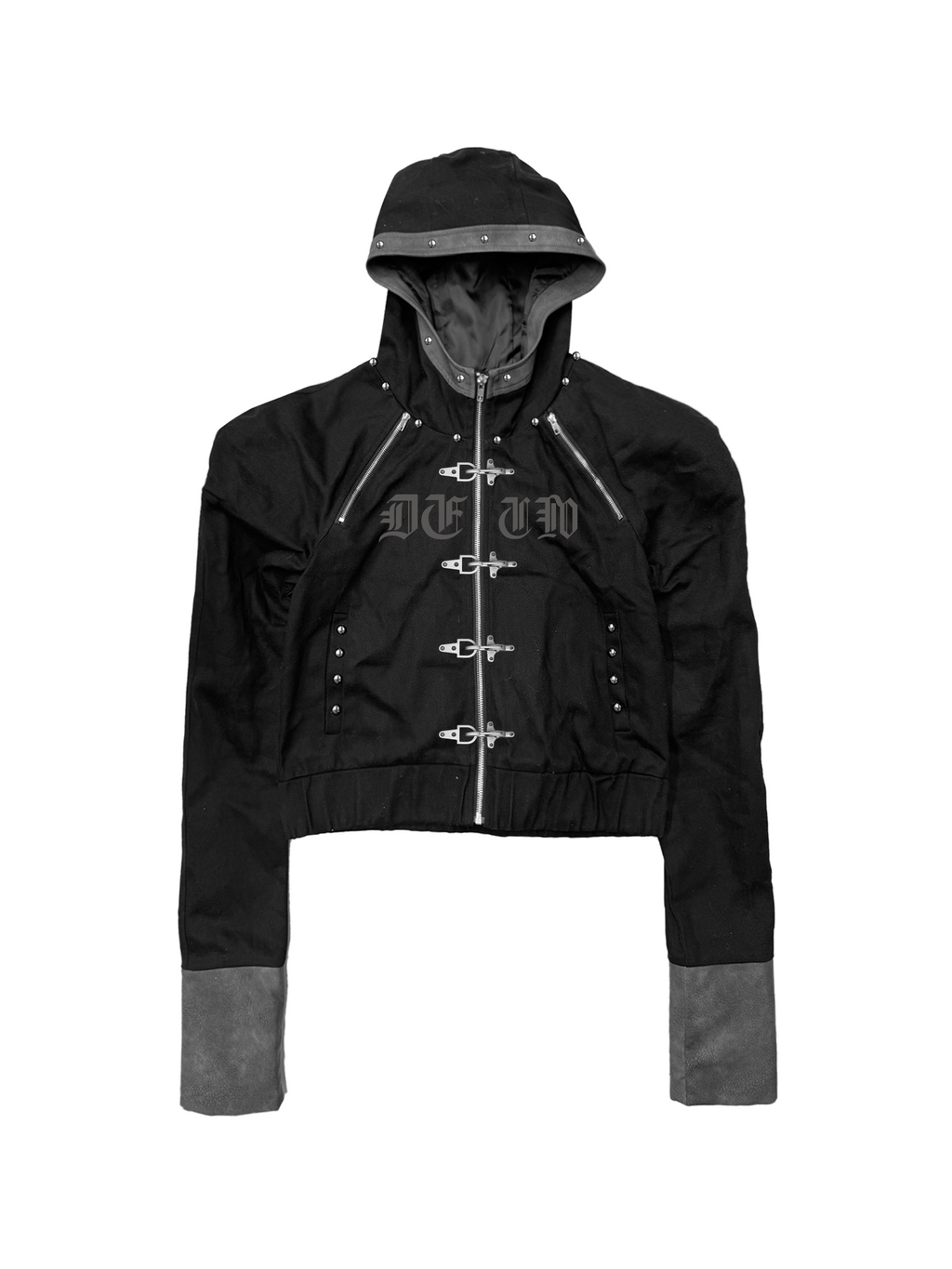 DETW Rivet Stitched Zipper Hooded Jacket