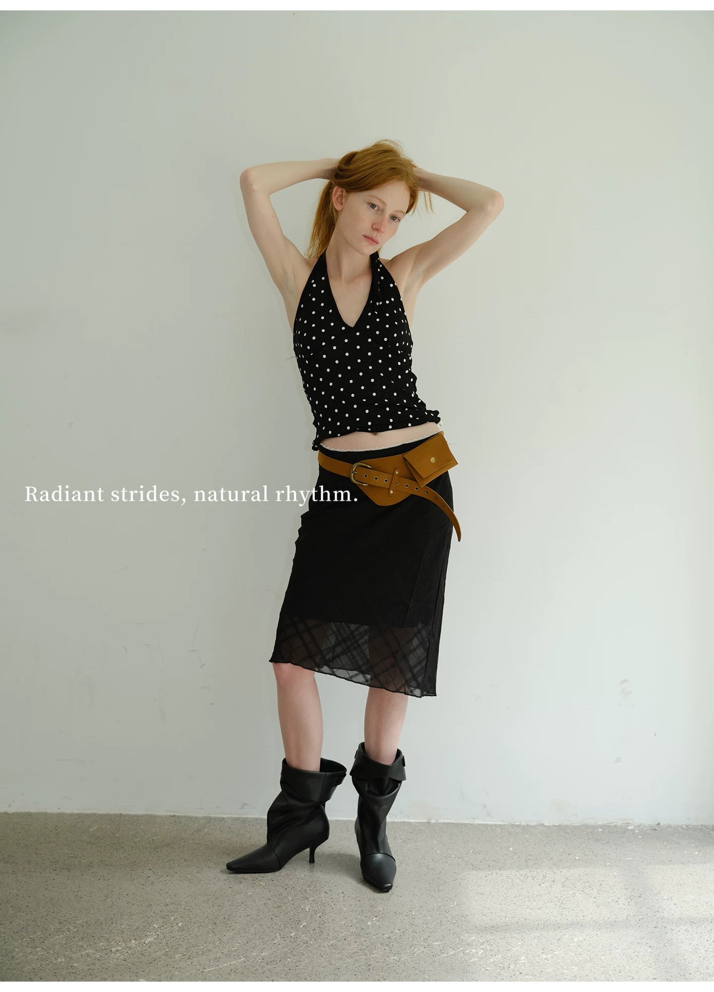 Maltelle Cowhide Pointed Pleated Stiletto Boots