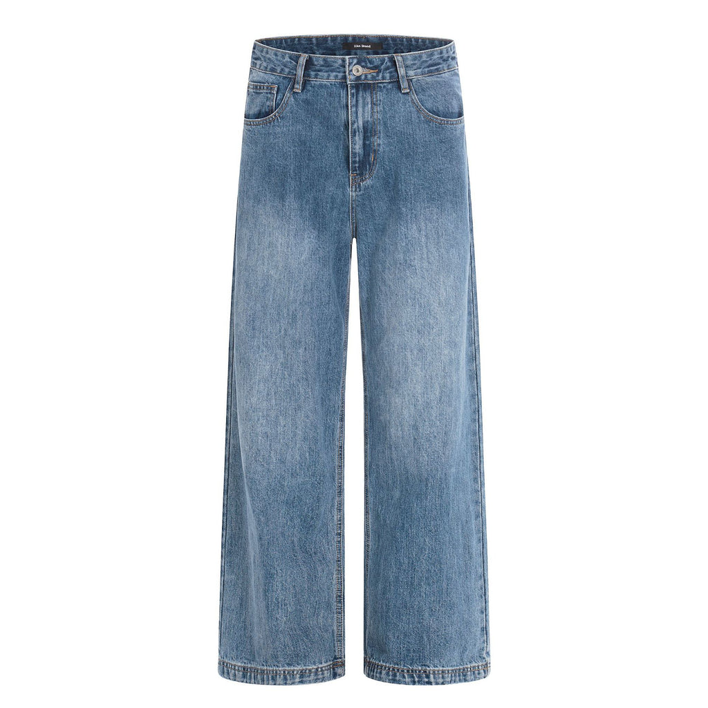 11KN Retro Straight Loose Wide Leg Jeans
