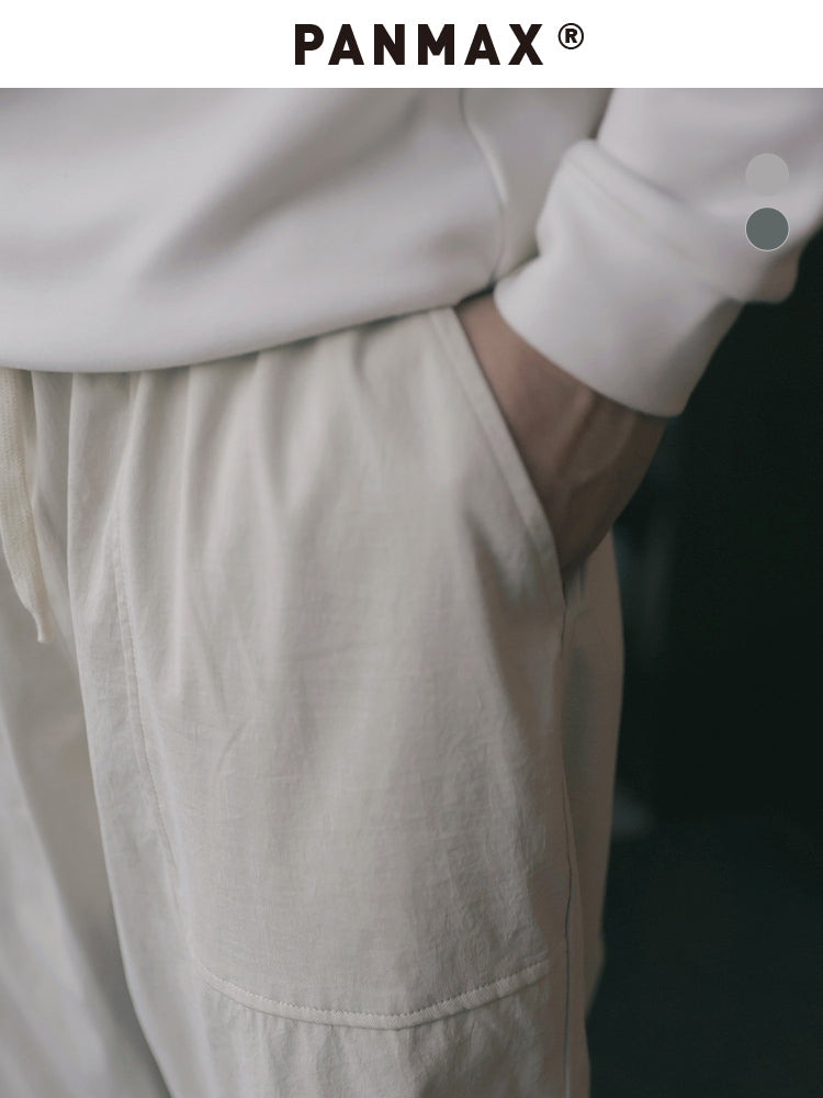 PANMAX Tide Brand Loose Straight Drawstring Leggings Casual Pants