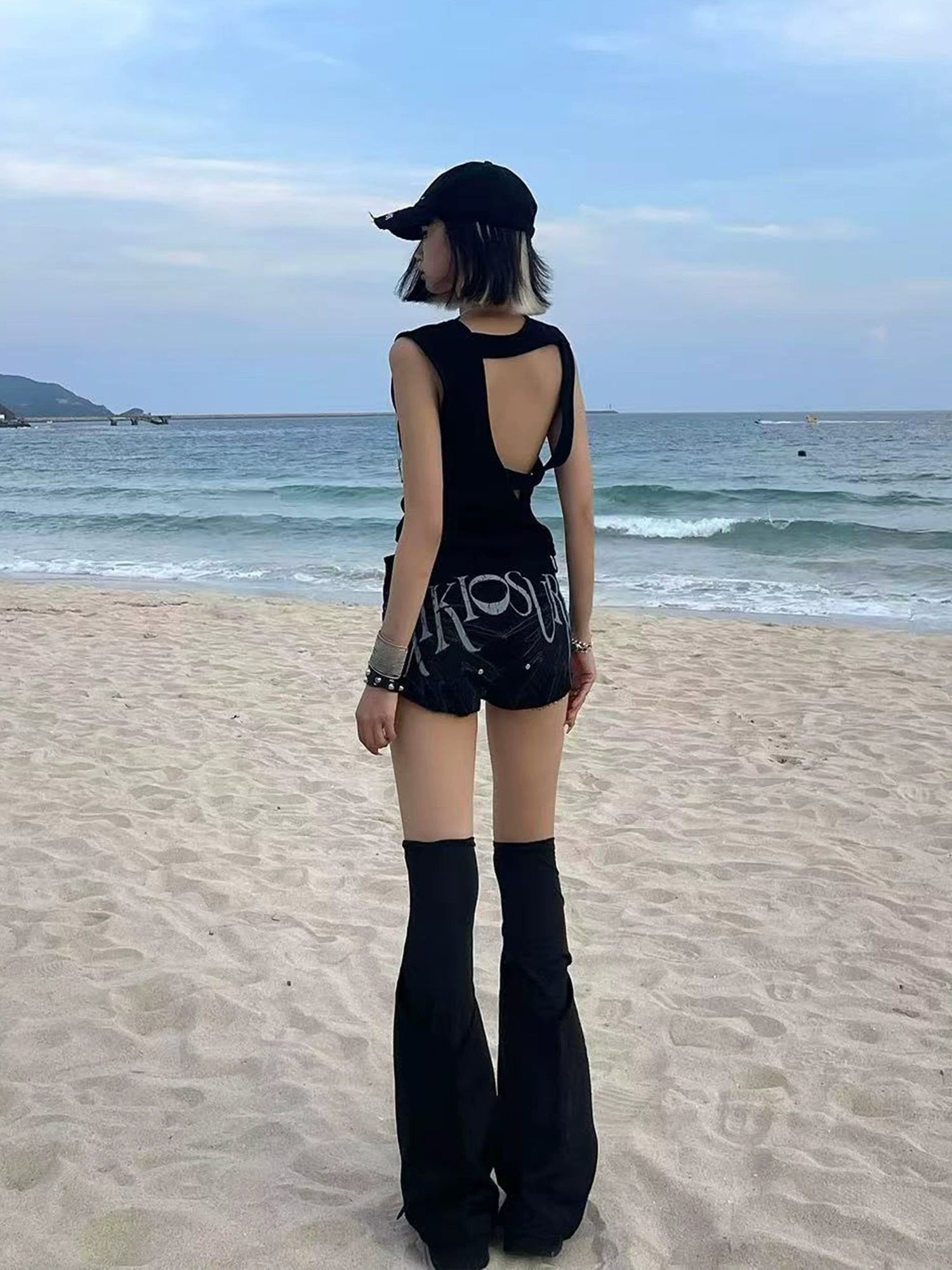 PAIKI Devil Wings Printed Mid-rise Super Shorts