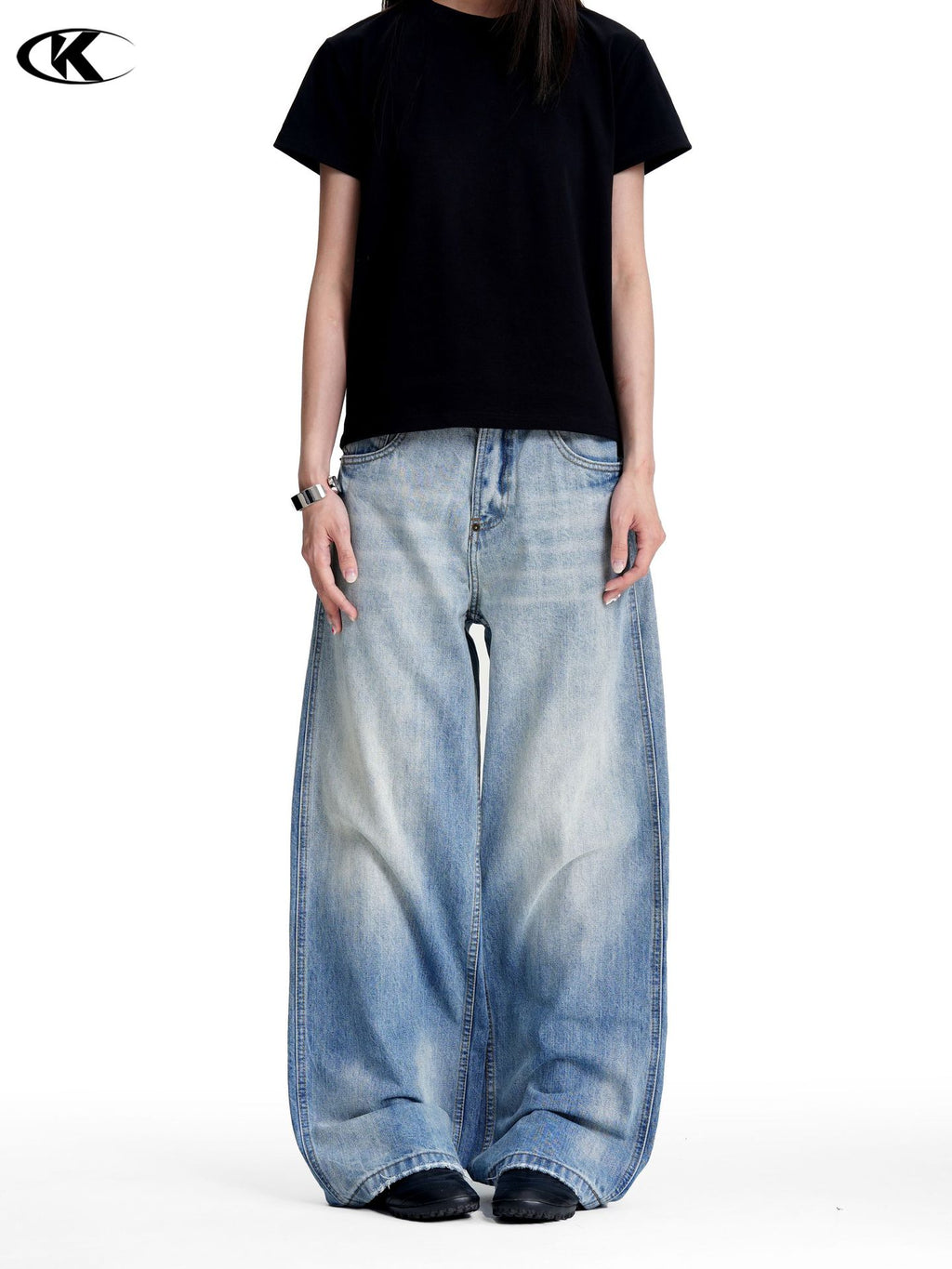 11KN Vintage Casual Straight Old Jeans