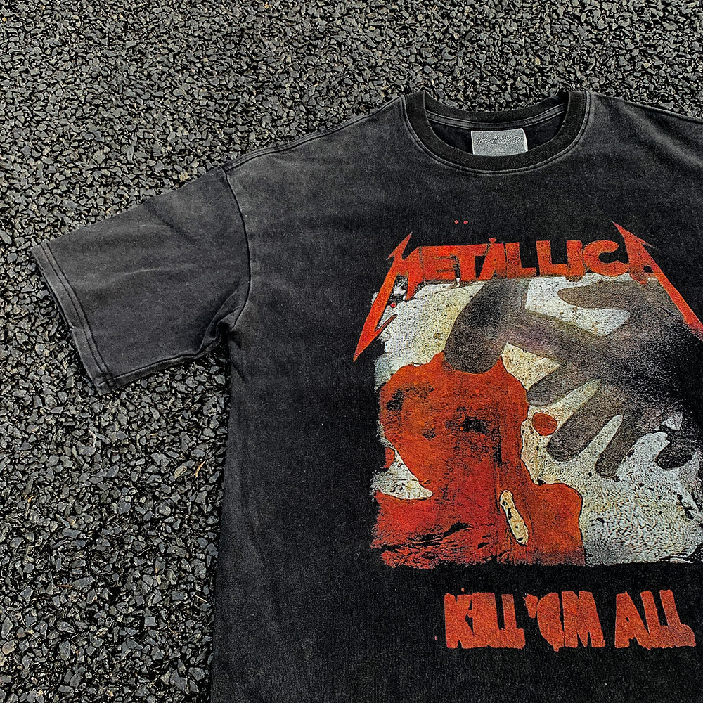 Wang Youbing Studio! METALLICA 260g 100% Cotton Tee