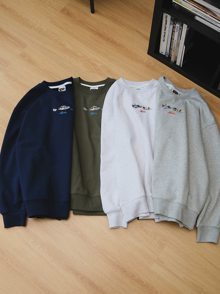Battles Turbo 420g Embroidered Loose Hoodie