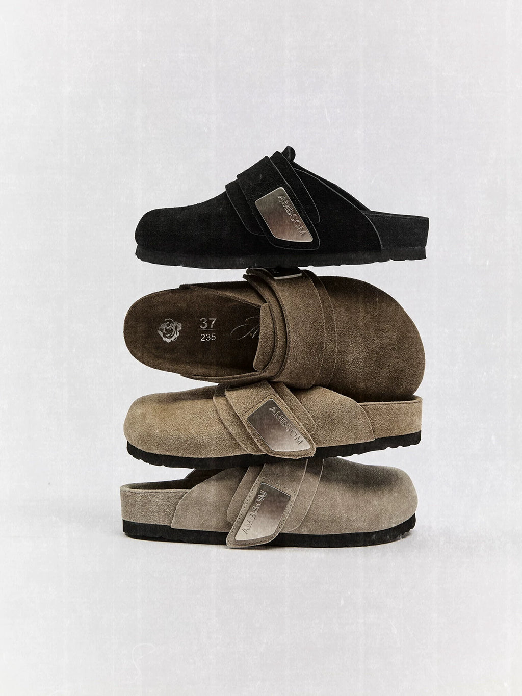 AMBSOM Leather Lazy Birkenstocks CLOGS