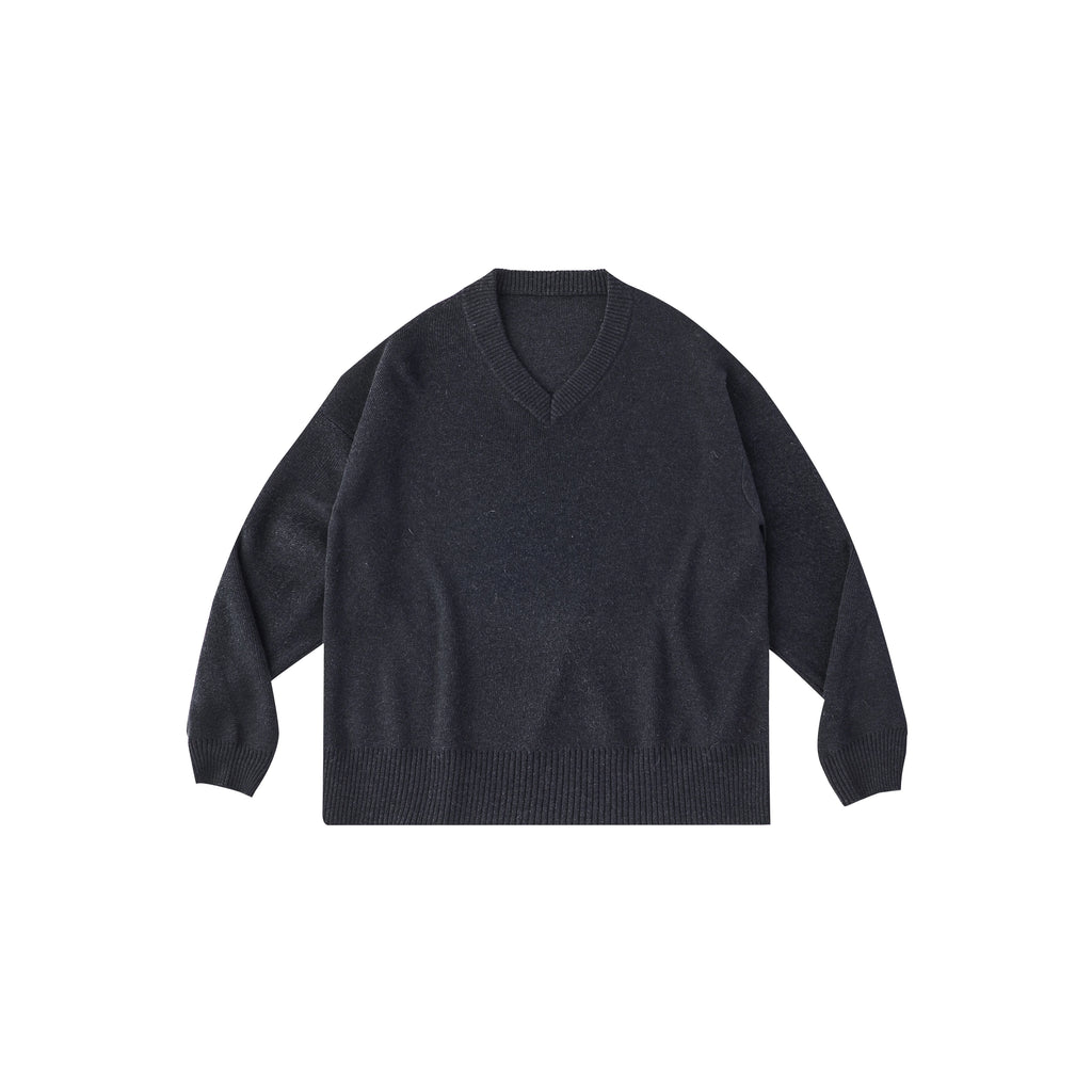 Anniehall Temperament Vintage V-neck Sweater